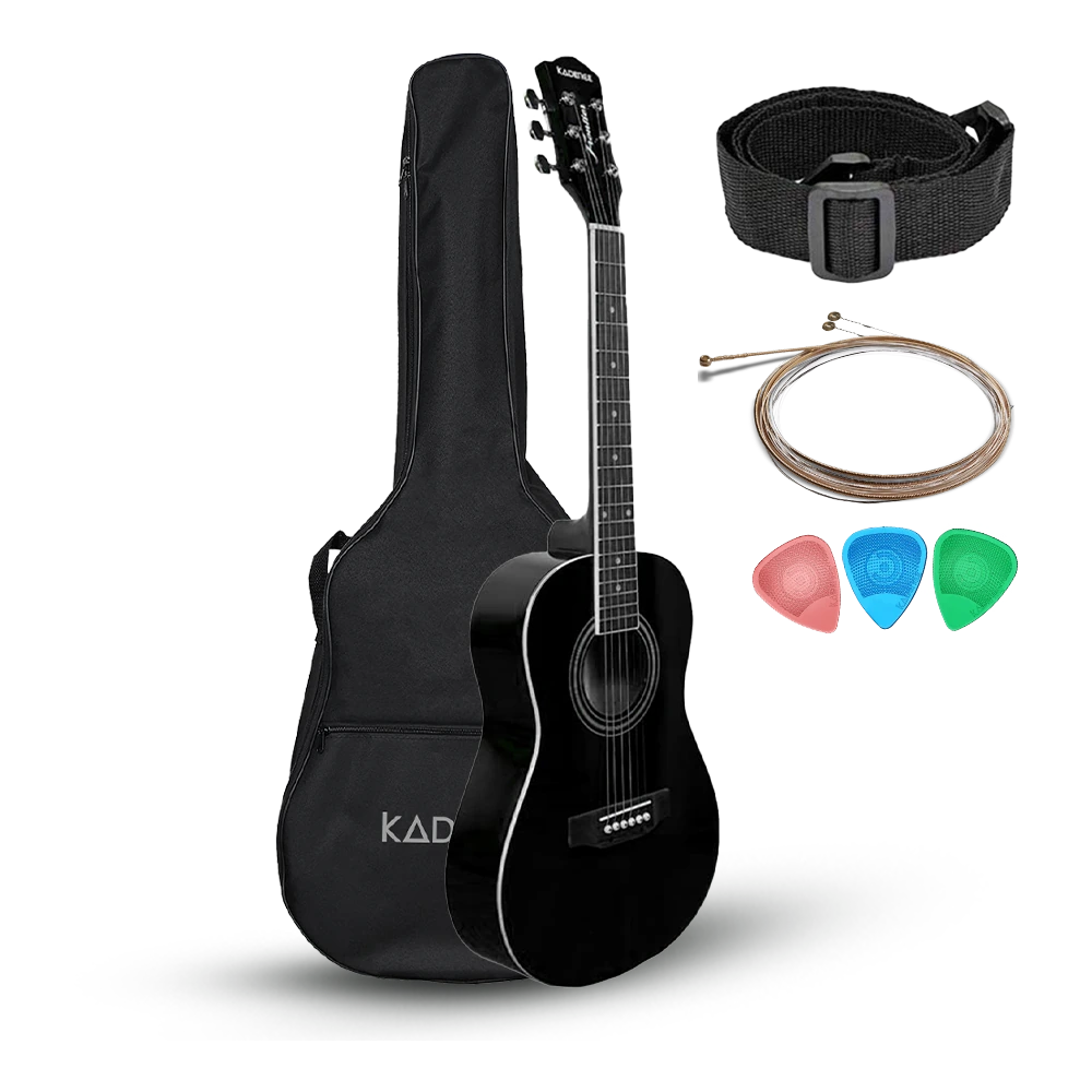 Frontier 34" Acoustic Guitar · Black