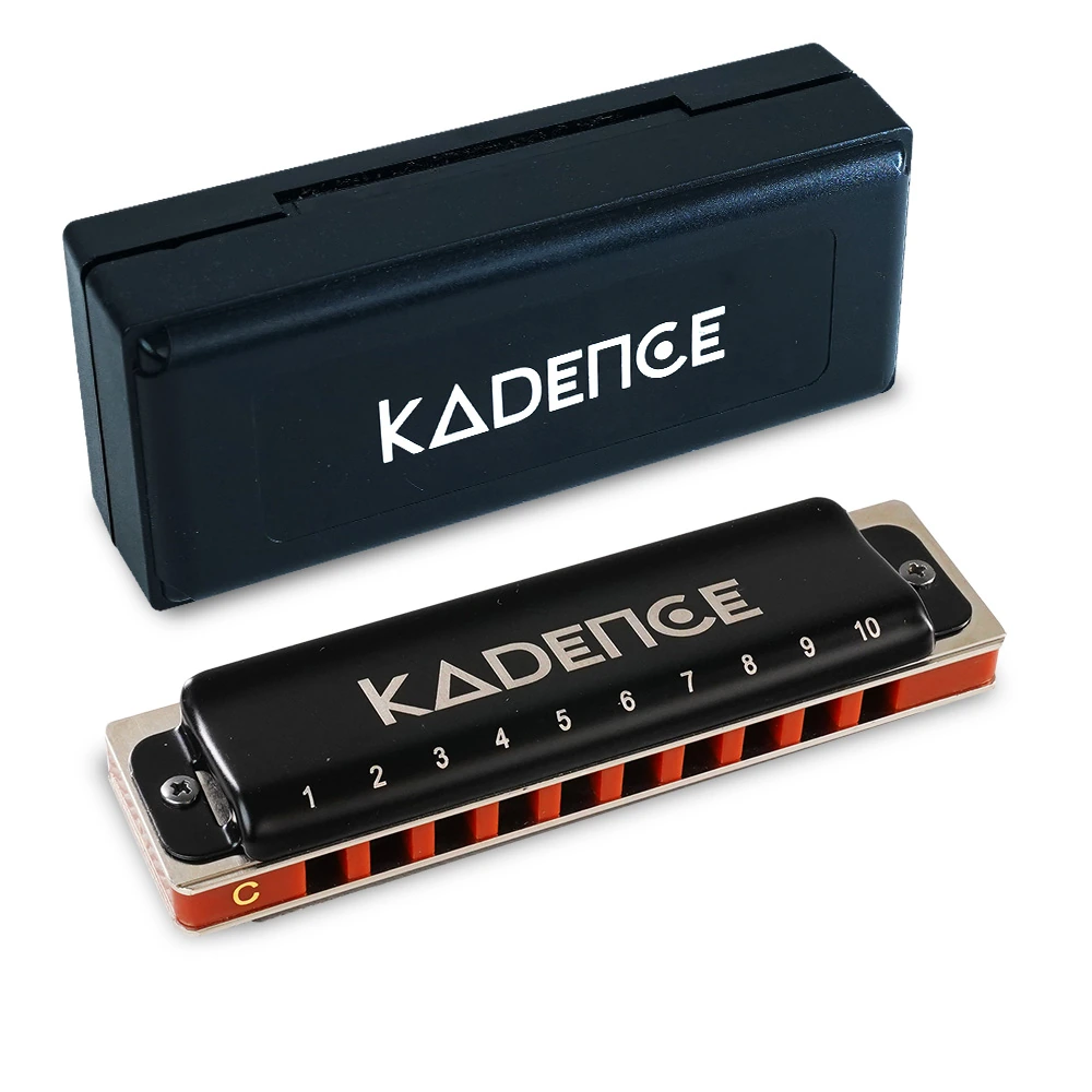 Jamming Series 10-Hole Diatonic Harmonica (Mouth Organ) · Black