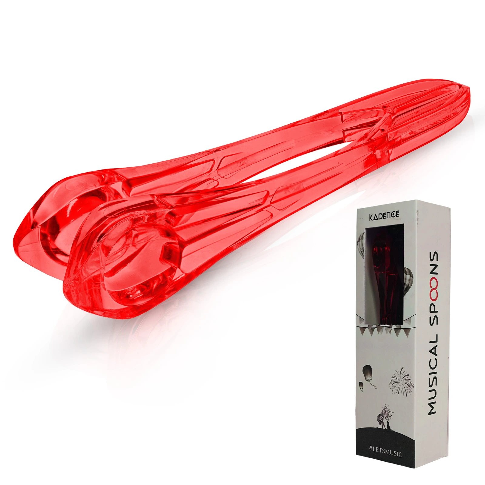 9" Jamming Series Musical Spoons · Red