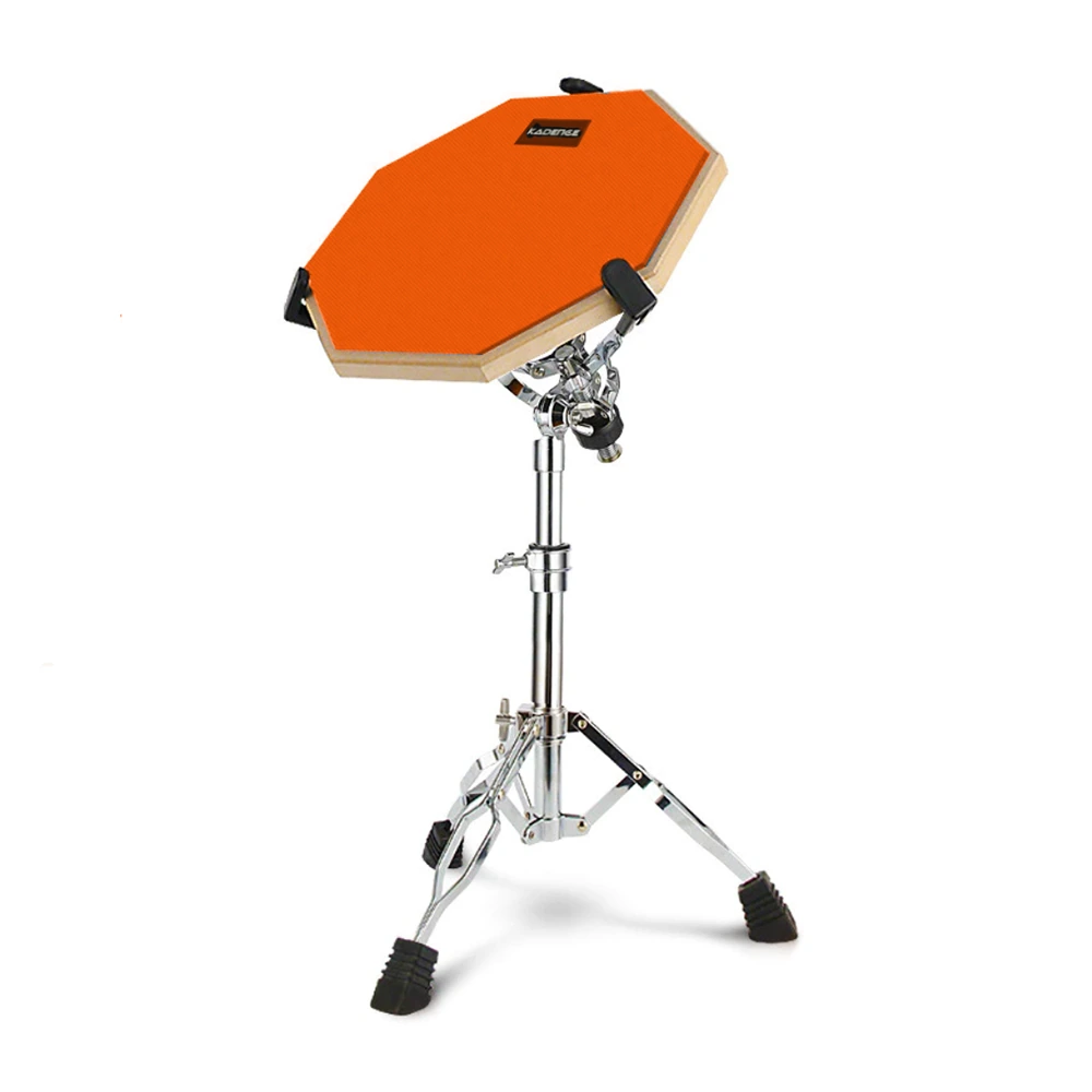 Home Series 12-Inch Practice Pad with Snare Stand · Orange