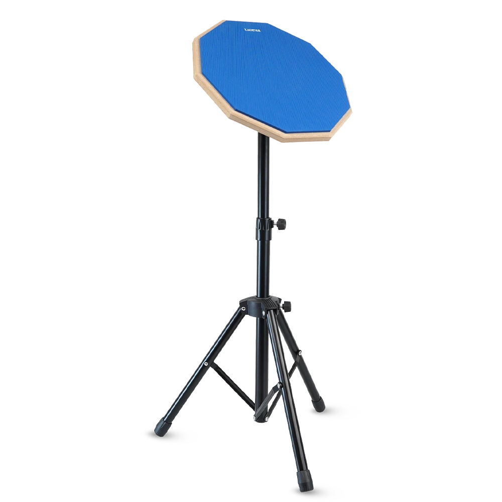 PRACWSBL Home Series 12-Inch Practice Pad with Snare Stand · Blue