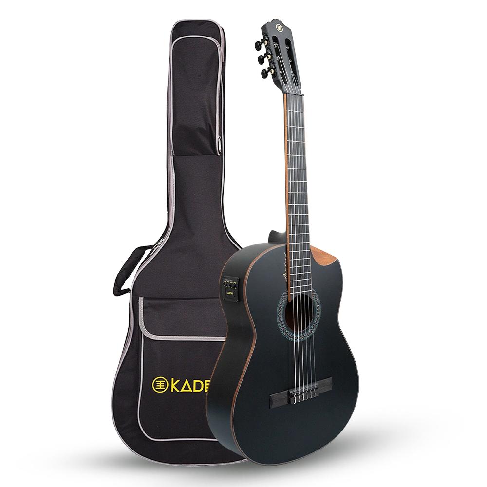 Slowhand 39” Classical Electro Acoustic Guitar · Black