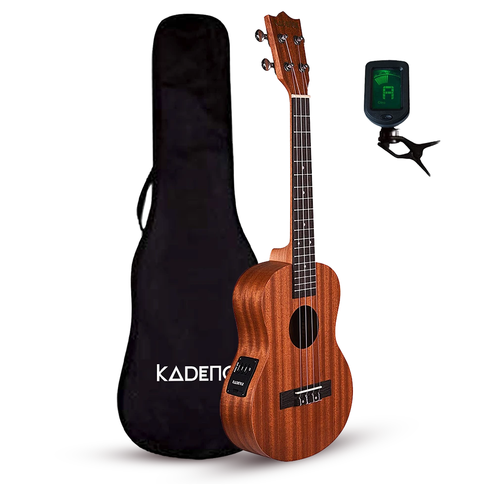 Concert 24" Electro Acoustic Ukulele · Brown