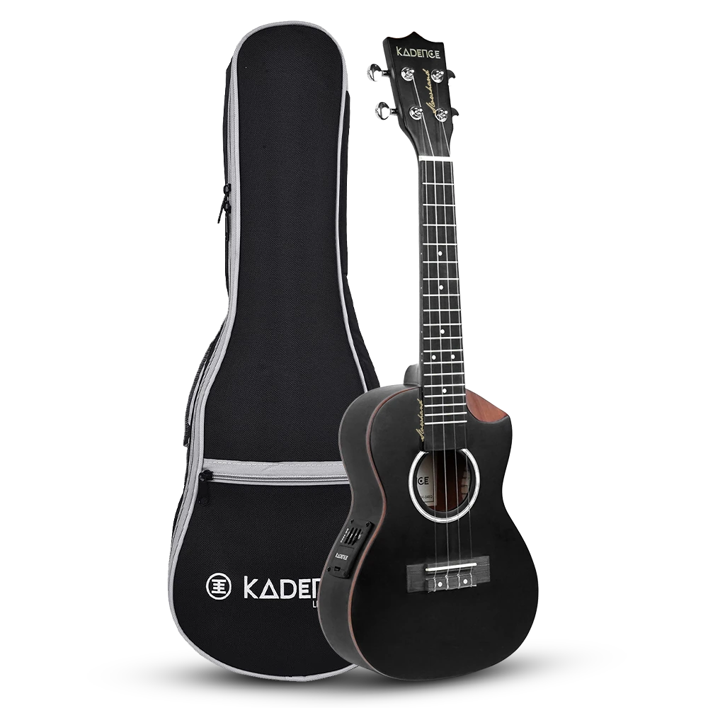 Concert 24" Electro Acoustic Ukulele · Black