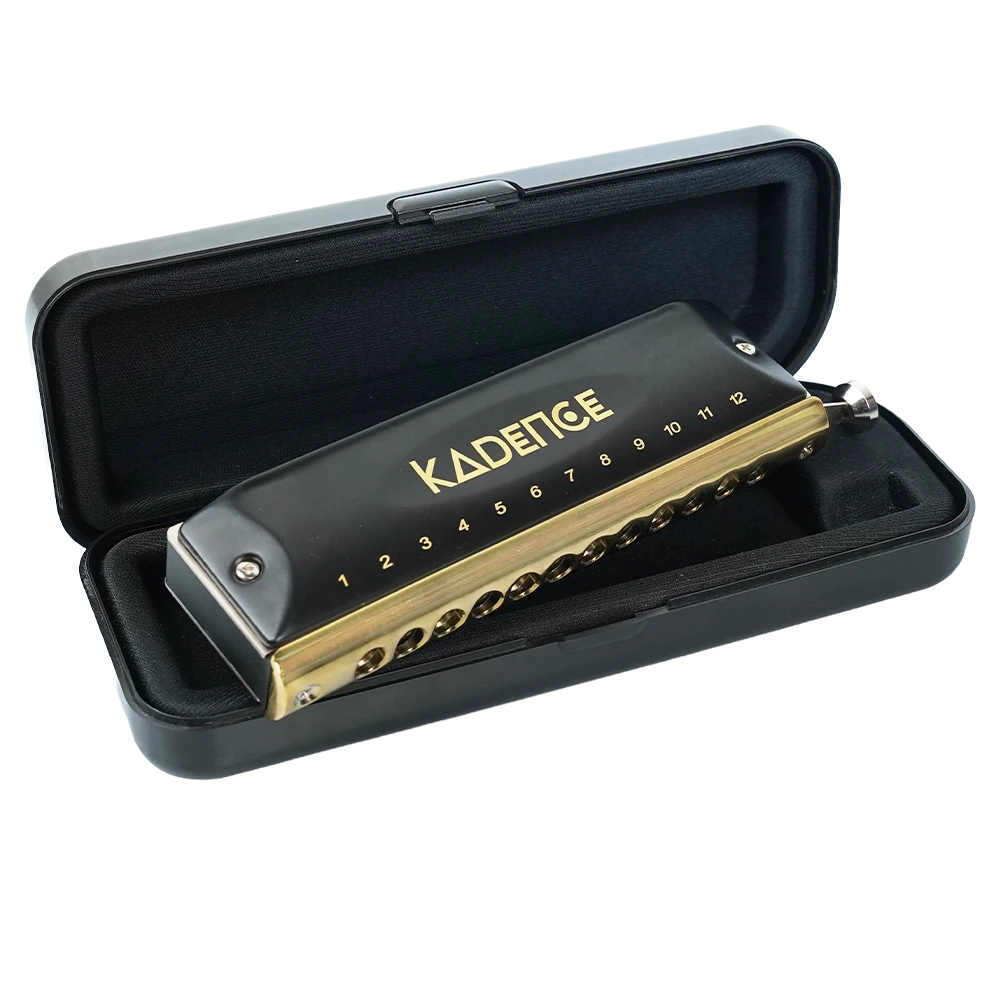 Touring Series Chromatic Harmonica (Mouth Organ) · Black & Gold