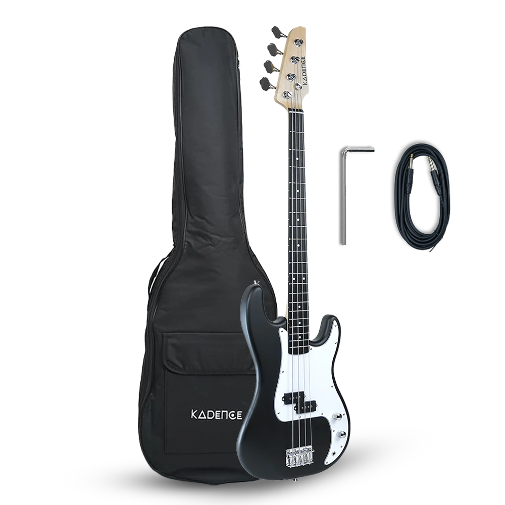 PBBK Tennessee 46.5” Electric Bass Guitar (P-Style) · Black
