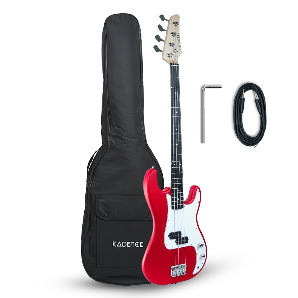 PBRD Tennessee 46.5” Electric Bass Guitar (P-Style) · Red
