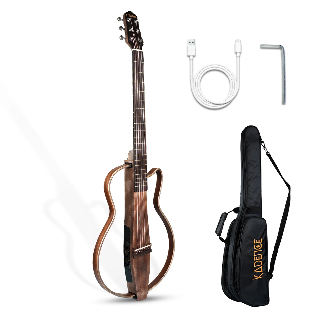 Touring Series 39" Silent Electro-Acoustic Guitar · Grey