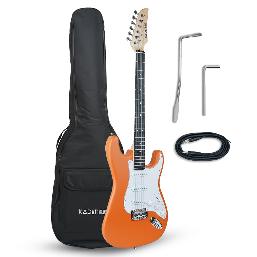 STHO Tennessee 39" Electric Guitar (Strat-Style/S-Style) · Orange