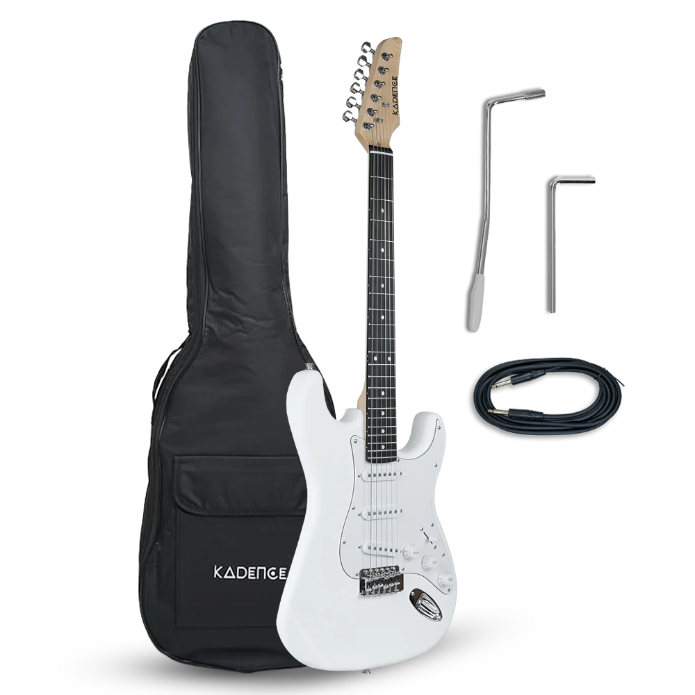STWH Tennessee 39" Electric Guitar (Strat-Style/S-Style) · White