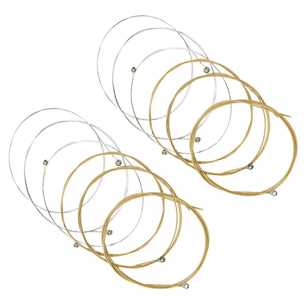 Jamming Series Acoustic Guitar 12 String Set · Gold & Silver