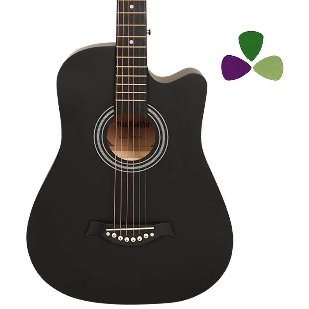 Medellin 38" Acoustic Guitar · Black