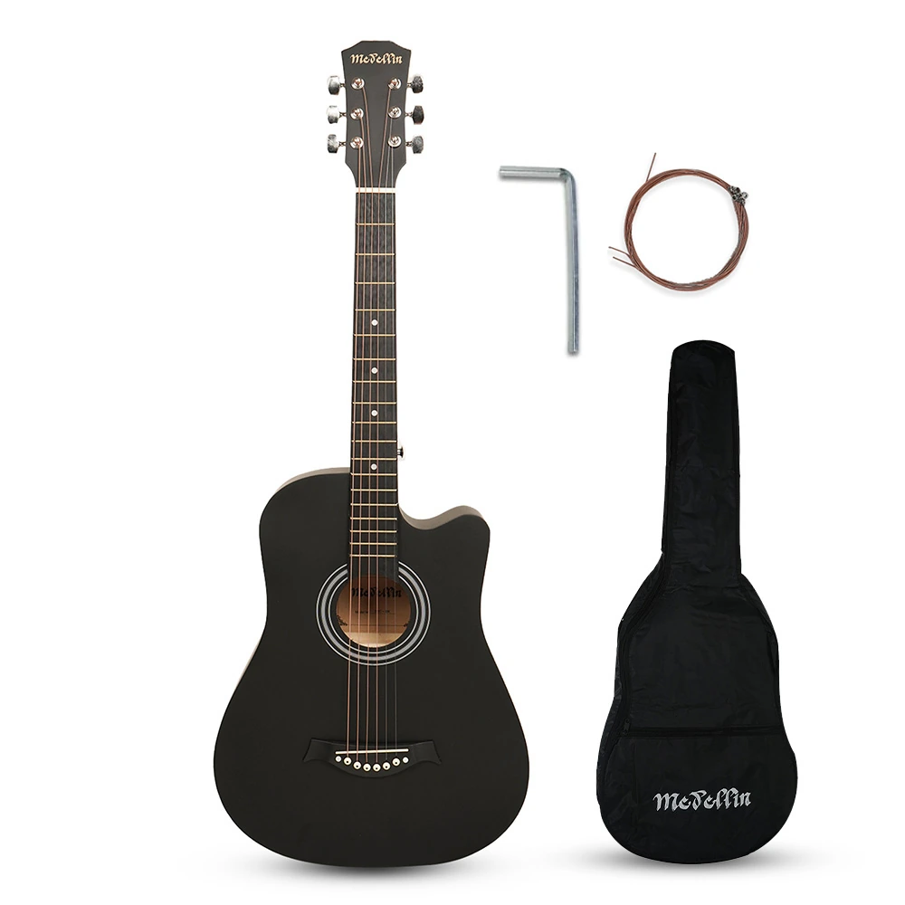 Medellin 38" Acoustic Guitar · Black