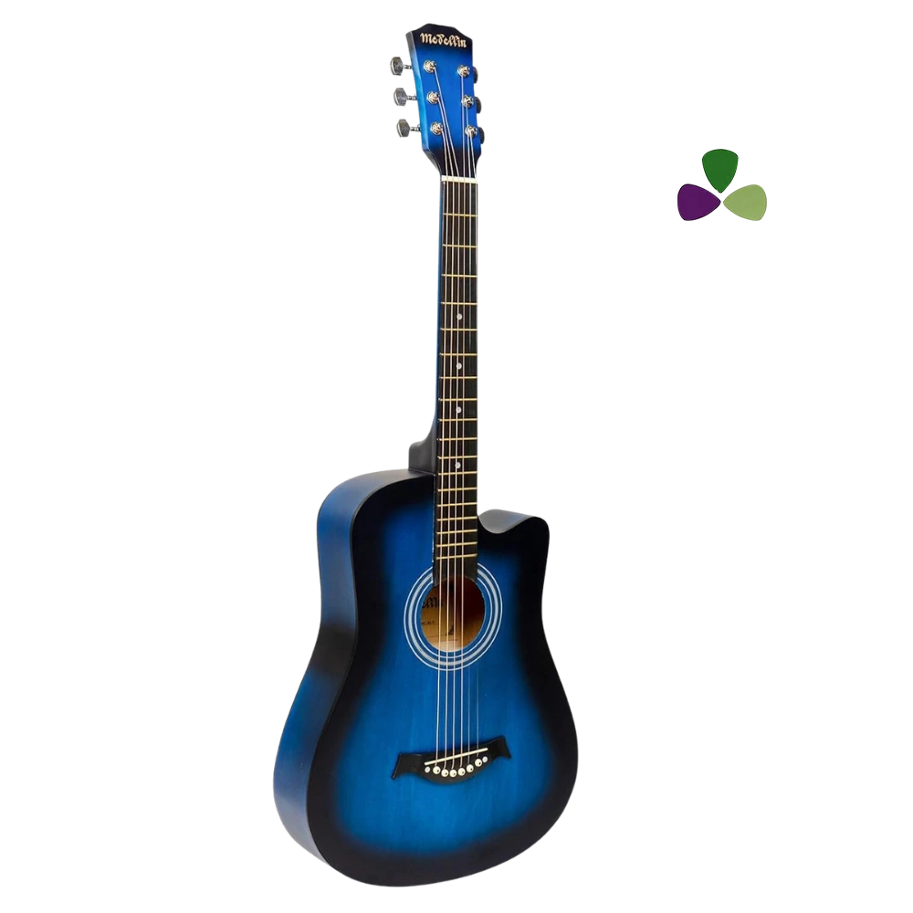 Medellin 38" Acoustic Guitar · Blue