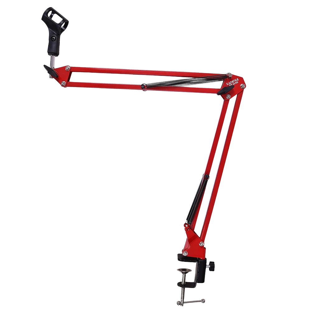 Home Series Mic Boom Arm Stand · Red