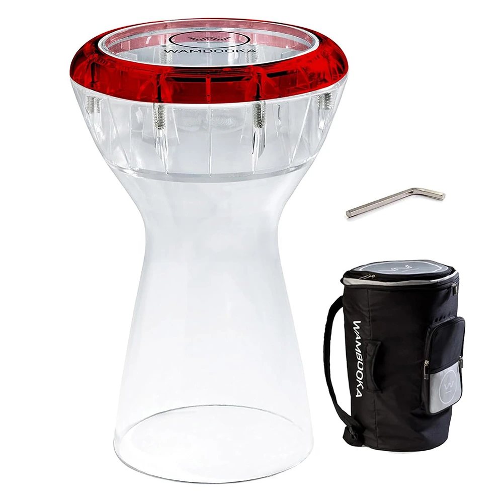 Wambooka Touring Series Diamond Wet & Dry Darbuka · Red