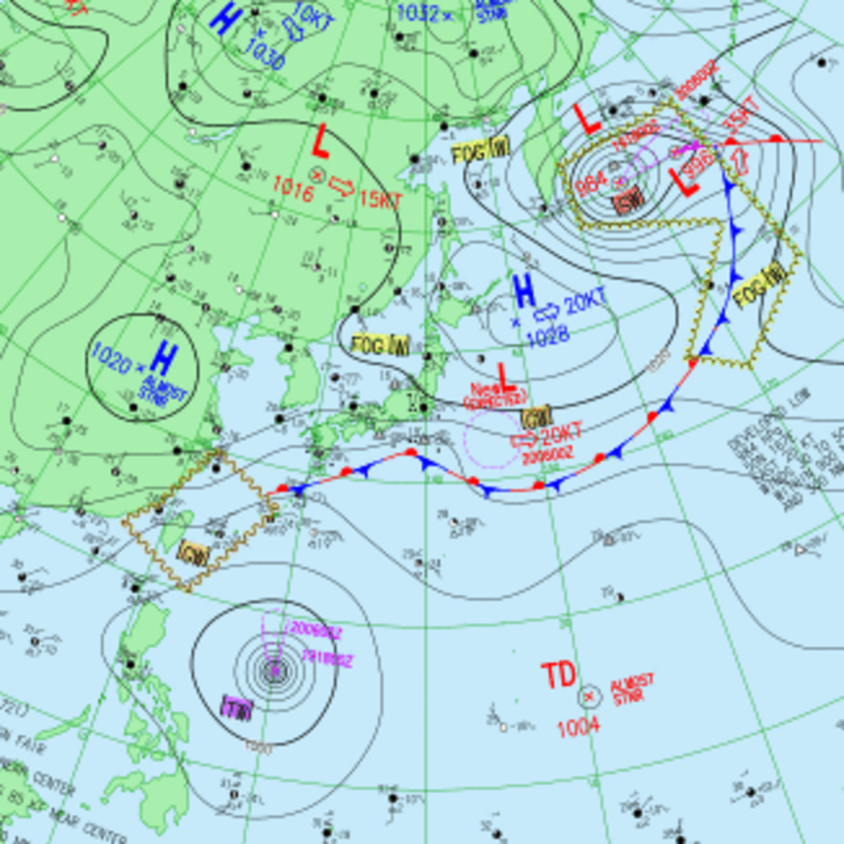 Weather Map in Japan Kaggle