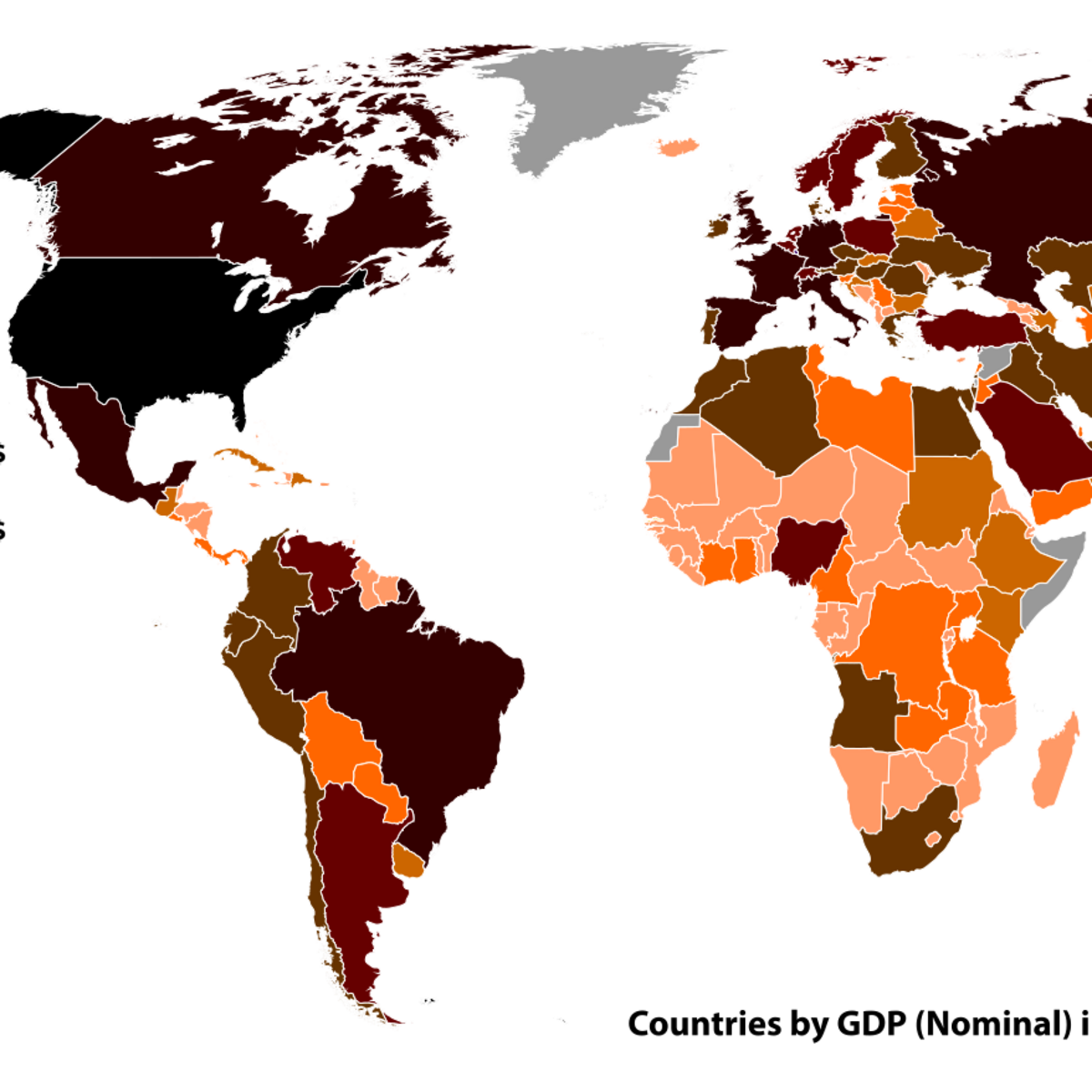 World GDP(GDP, GDP per capita, and annual growths) Kaggle