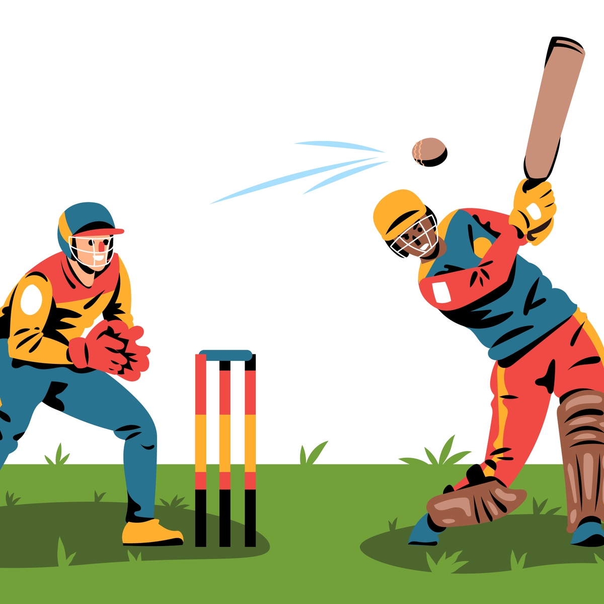 cricket match animation