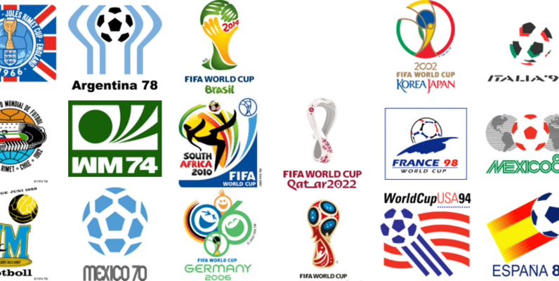 FIFA World Cup All Logos 1930 - 2022 