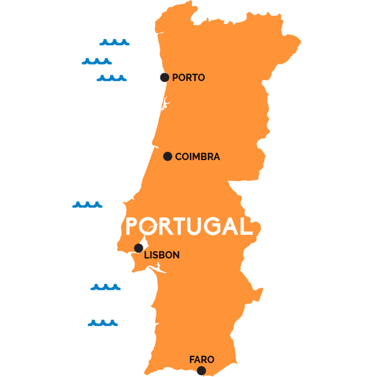 португалия на карте мира