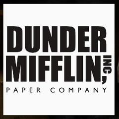 Silver Buffalo The Office Dunder Mifflin Classic Logo Party Tableware,  Paper Plates Cups Napkins Party Pack Set, 60 Piece