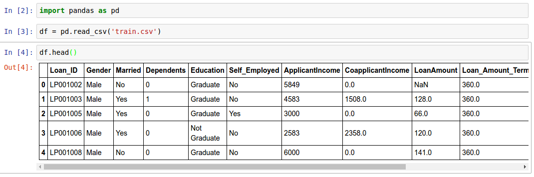 read csv file header python jupyter notebook