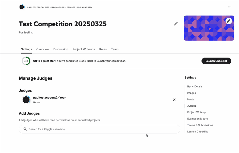 Competitions Setup Documentation | Kaggle