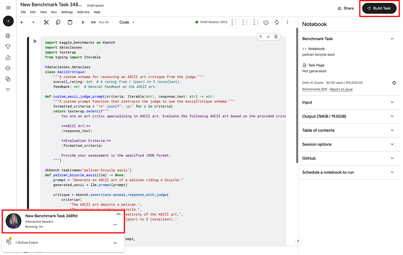 Benchmarks Documentation | Kaggle