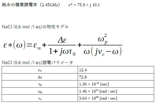 解析事例 Nacl水溶液のマイクロ波加熱 株式会社科学技術研究所