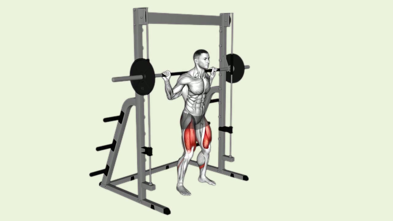 Smitch Machine Squats: how the movement is executed