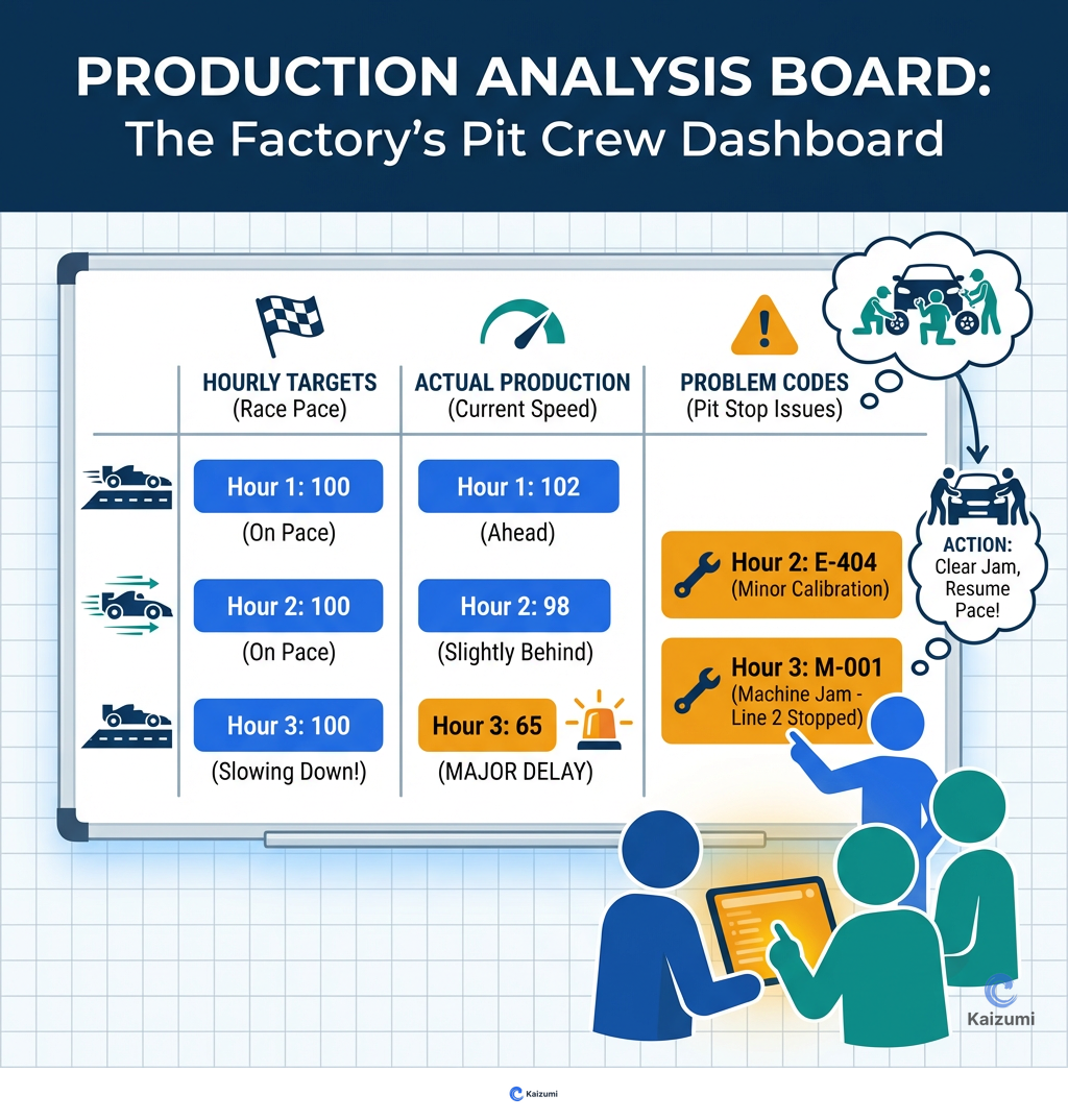 Production Analysis Board | Lean Dictionary