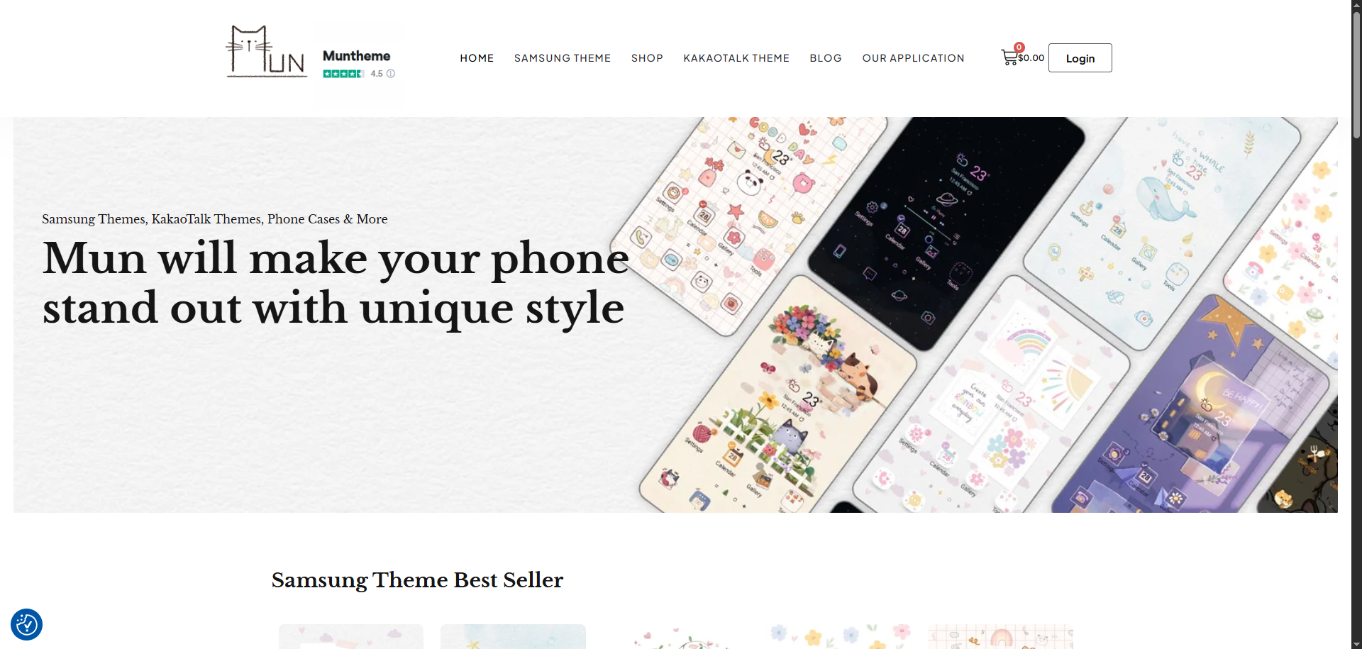 Mun Theme Website Screenshot