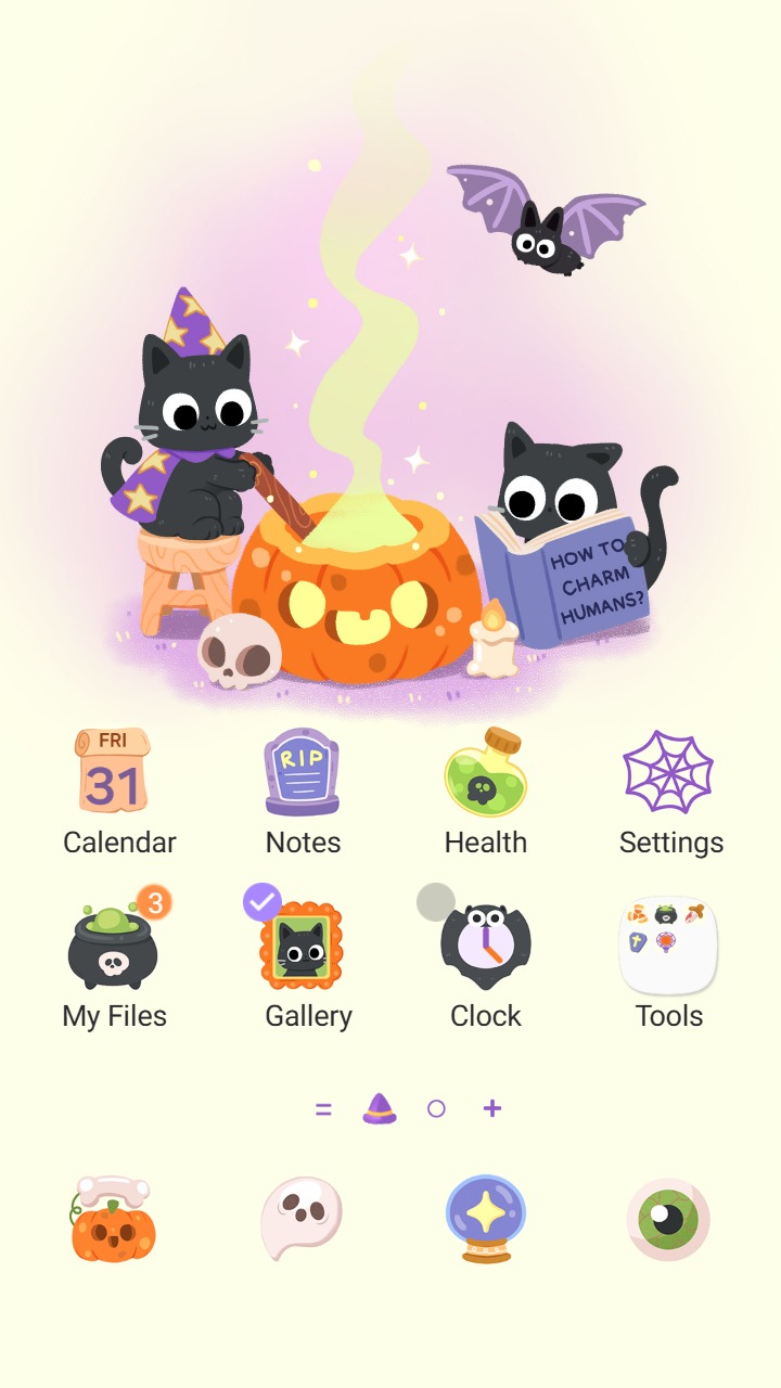 Cute Cat Magic Theme screenshot
