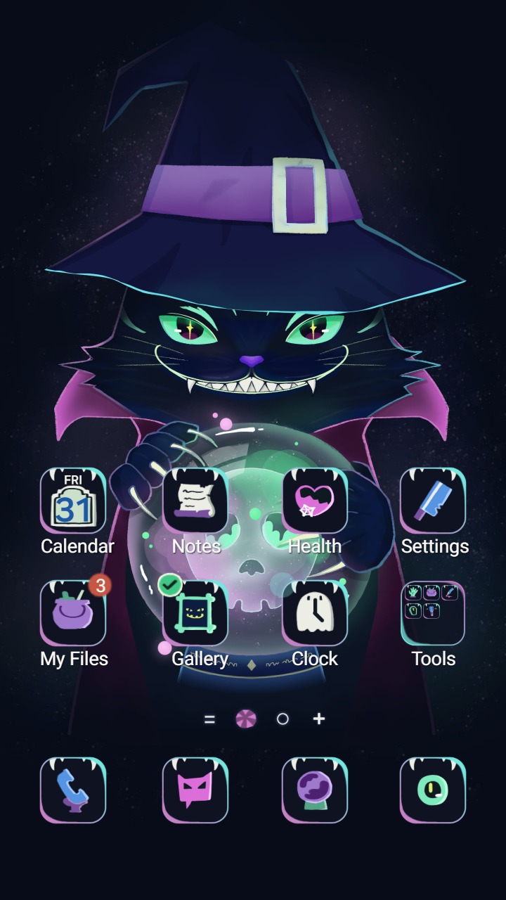 Mystical Cat Magic Theme screenshot