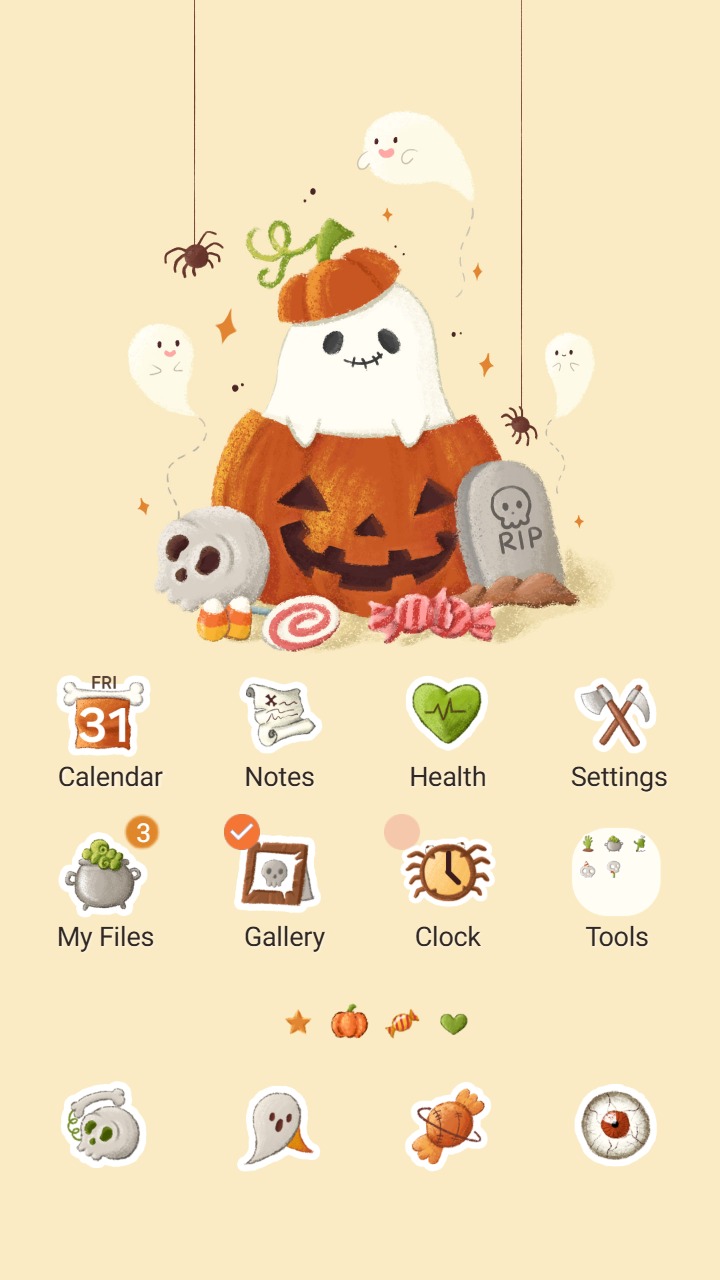 Pumpkin Ghost Theme screenshot