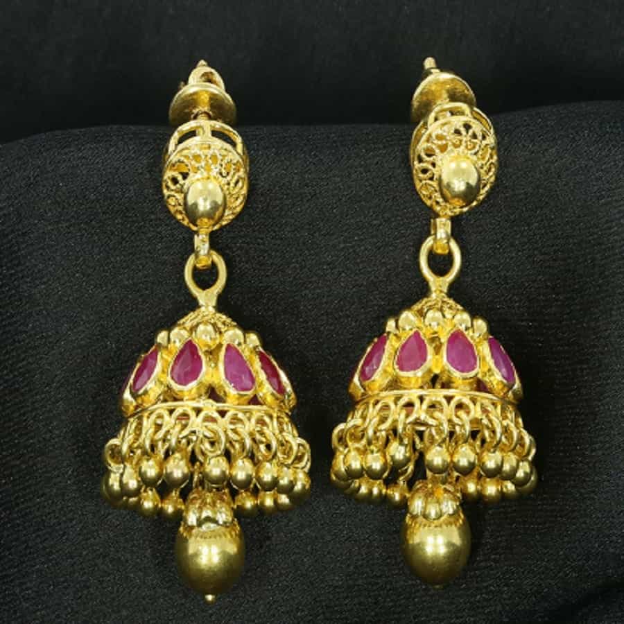 Latest Gold Earring Designs From Kalyan Jewellers - South India Jewels | Gold  earrings designs, Designer earrings, Gold jewellery design