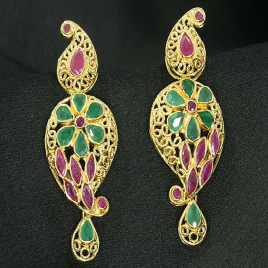 rang gold earrings