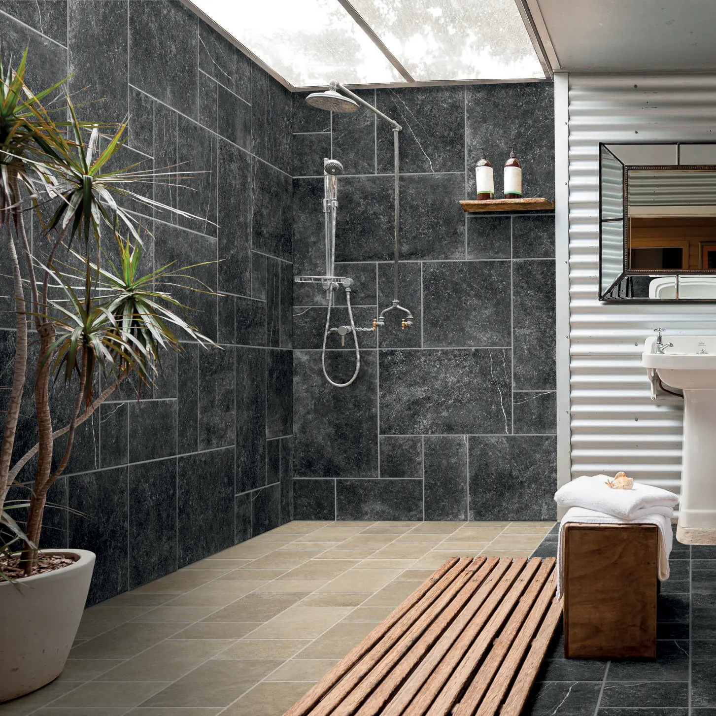 גרניט פורצלן דמוי אבן נגד החלקה R11 מבחר מידות – תוצרת איטליה – תמונה 2