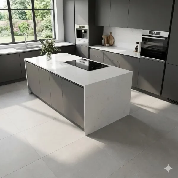 אריח גרניט פורצלן דמוי אבן בגוון בהיר גימור מט קיים במידות 120×120 ו 120×60 – תוצרת ספרד