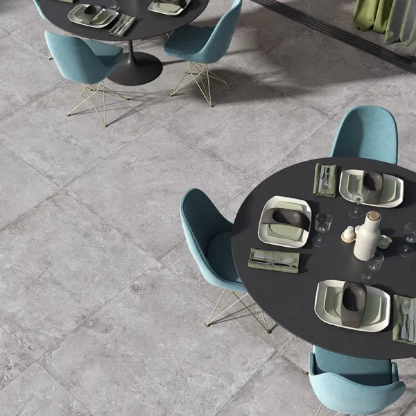 אריח גרניט פורצלן דמוי אבן בגוון אפור בגימור מט 100×100 – תוצרת איטליה
