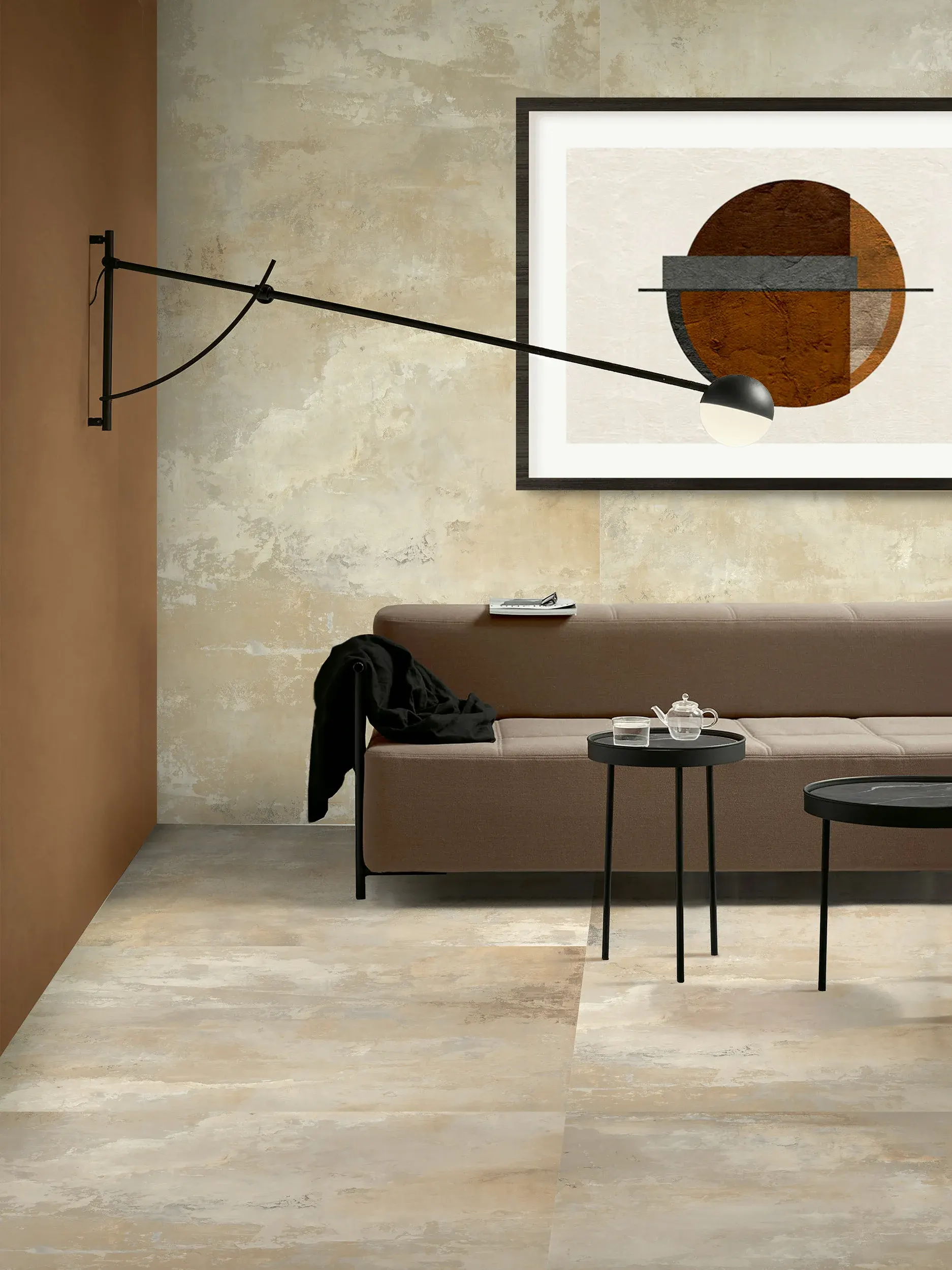 גרניט פורצלן דמוי בטון 120×60 גימור מט – תוצרת איטליה