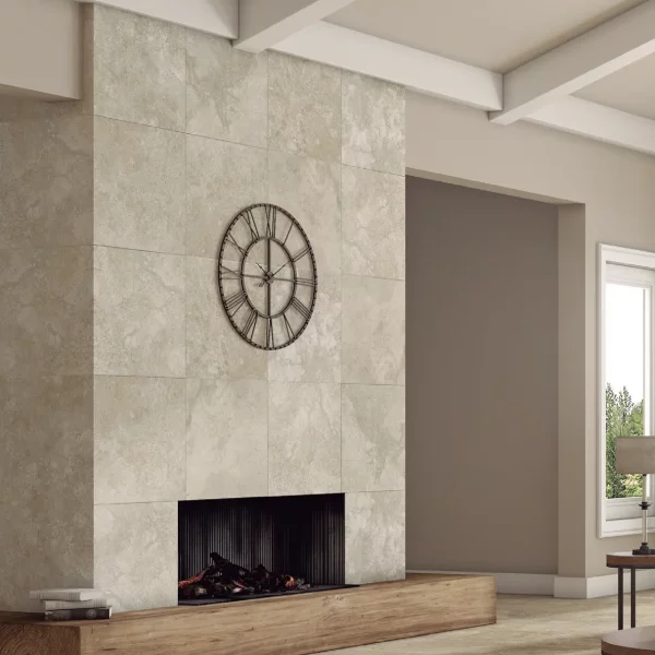 אריח גרניט פורצלן דמוי אבן בגוון אפור בגימור מט 120×60