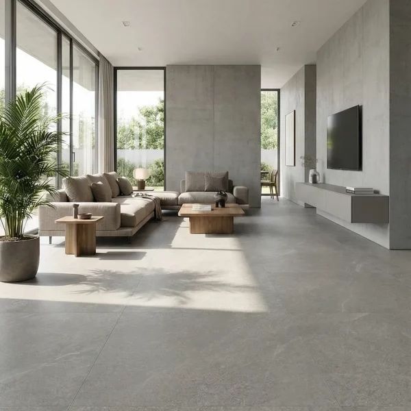 אריח גרניט פורצלן ענק מדוקק (SLAB) דמוי אבן בגוון גרייג' מט 280×120 – תוצרת איטליה