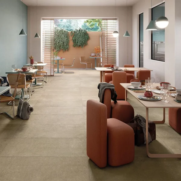 אריח גרניט פורצלן דמוי בטון בגוון אפור גרפיט בגימור מט 120×120 / 120×60 – תוצרת איטליה