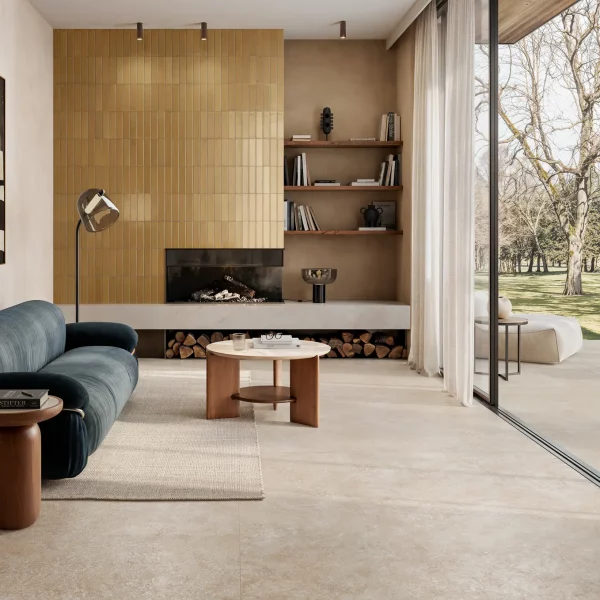 אריח גרניט פורצלן דמוי טרוורטין בגוון בז' בגימור מט 120×60 / 120×120 / 160×160 – תוצרת איטליה