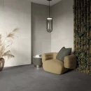 אריח גרניט פורצלן דמוי בטון בגוון אפור פחם (Carbon) בגימור מט 120×60 – תוצרת איטליה