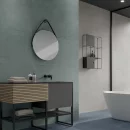 אריח גרניט פורצלן דמוי בטון בגוון ירוק-אזוב (Moss) בגימור מט 120×60 – תוצרת איטליה