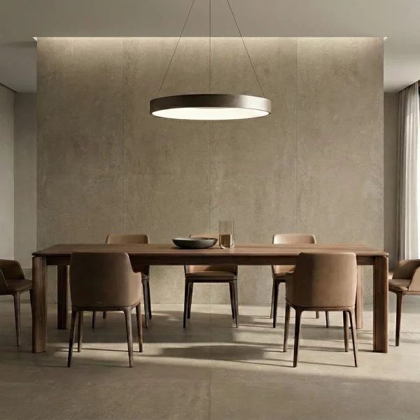 אריח גרניט פורצלן ענק מדוקק (SLAB) דמוי בטון בגוון אפור גרפיט מט 280×120 – תוצרת איטליה