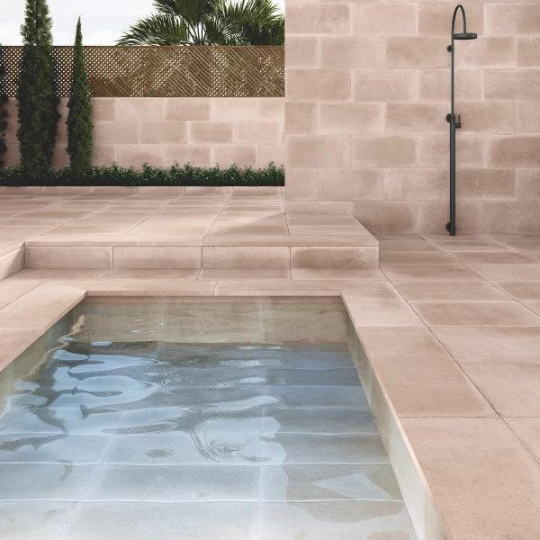 ריצוף אבן טרה קוטה לחוץ 30/60 קרמיקה אנטי סליפ